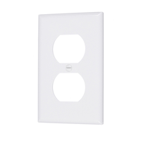 Plaque à prise double Vista, blanc