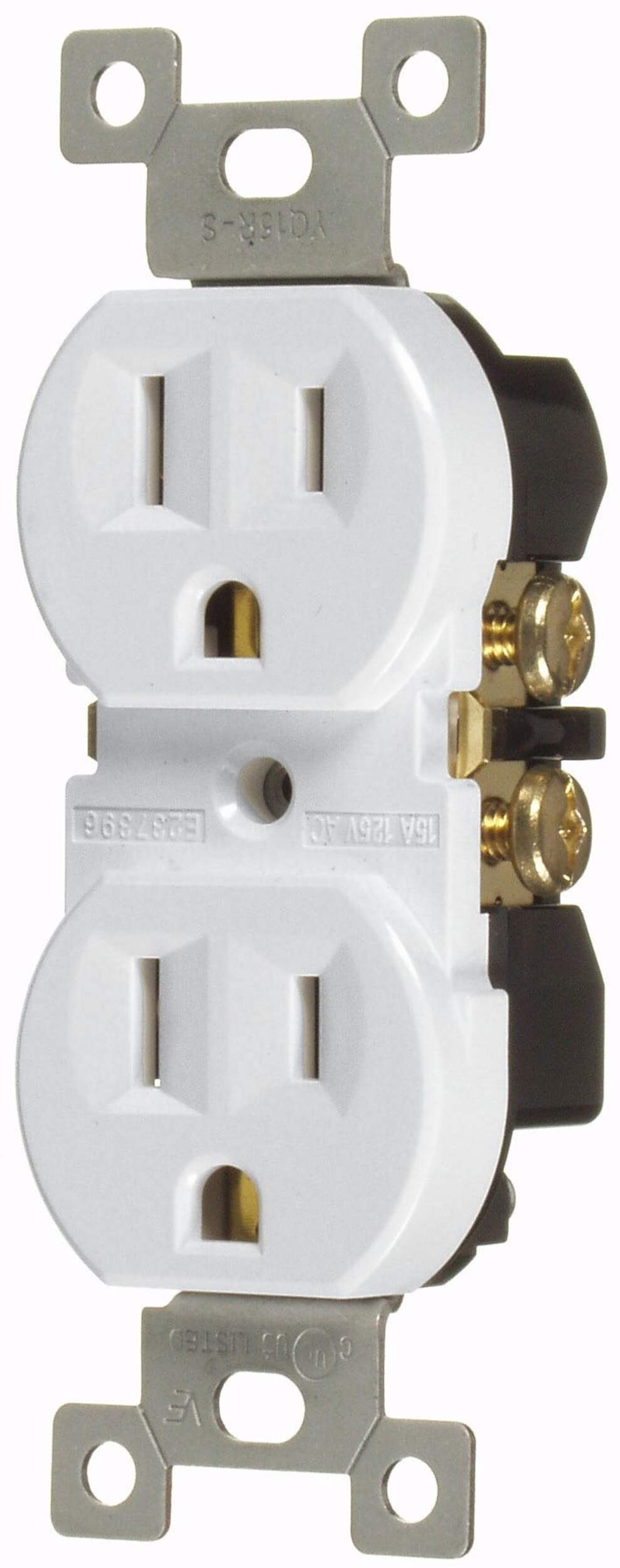 Prise double Vista, blanc Front_Angled_Left