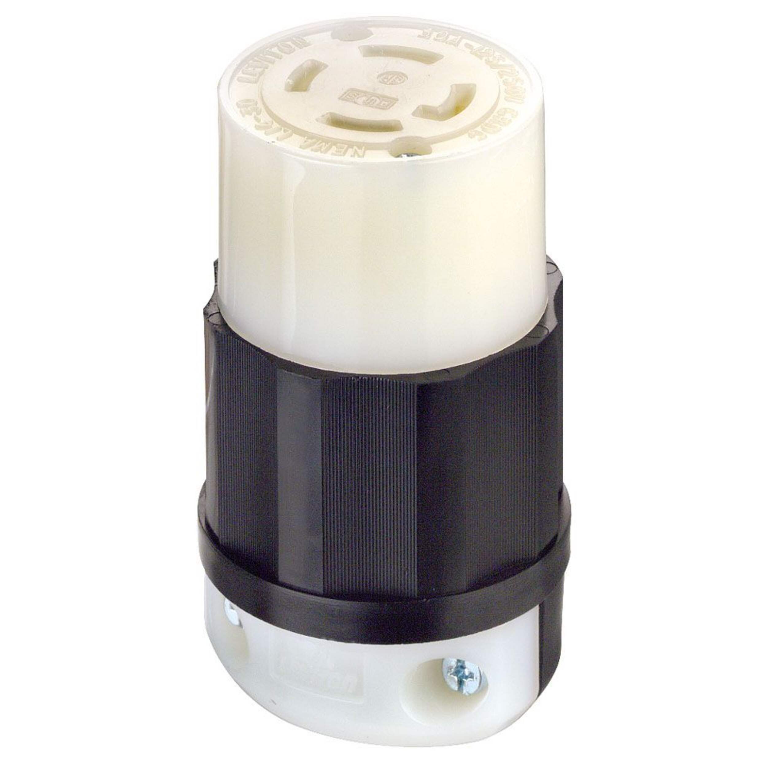 Leviton 30A Locking Connector, 125/250V Front_Elevated