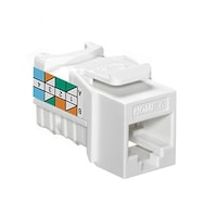 Connecteur de cric QuickPort Cat 6 Leviton, blanc