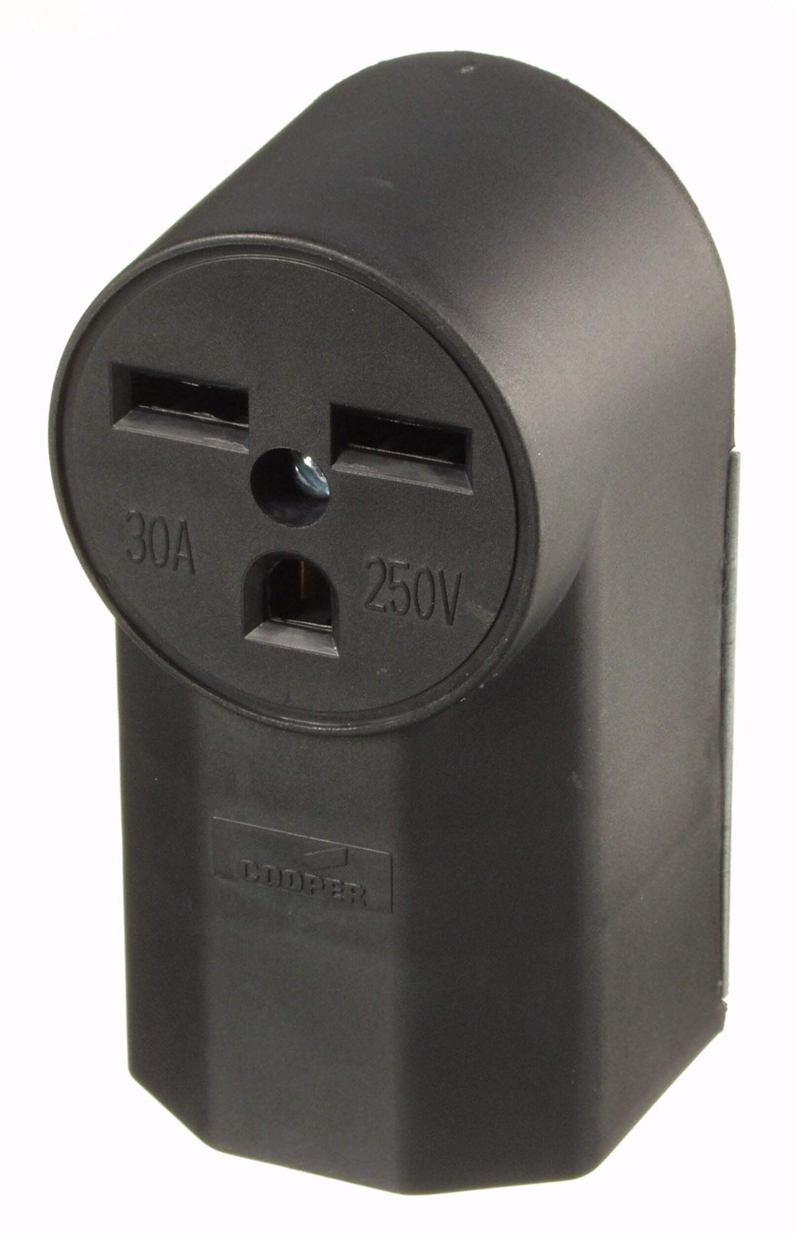 Vista 30A/250V Surface Mount Outlet Front_Angled_Left