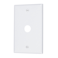 Plaque à prise pour téléphone/câble Vista, blanc