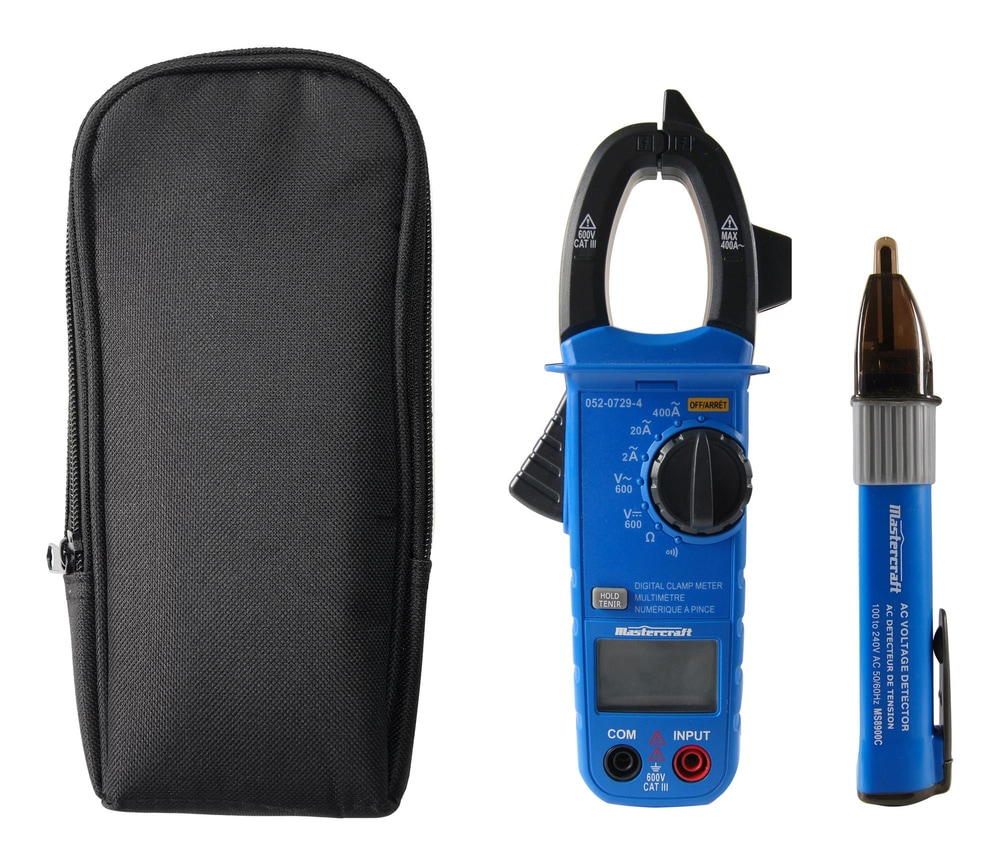 Mastercraft Digital Clamp Meter with Bonus Voltage Tester Canadian Tire