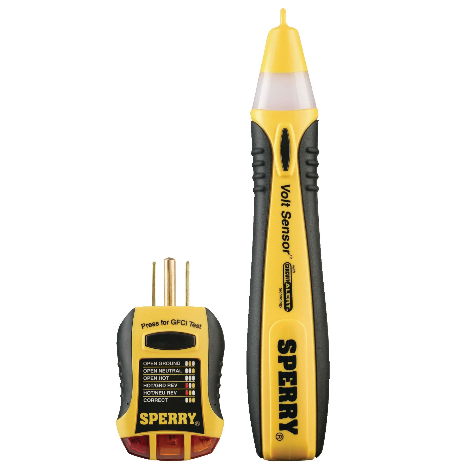 Sperry STK001 NonContact Electrical Voltage Tester Kit, Yellow, 2pc