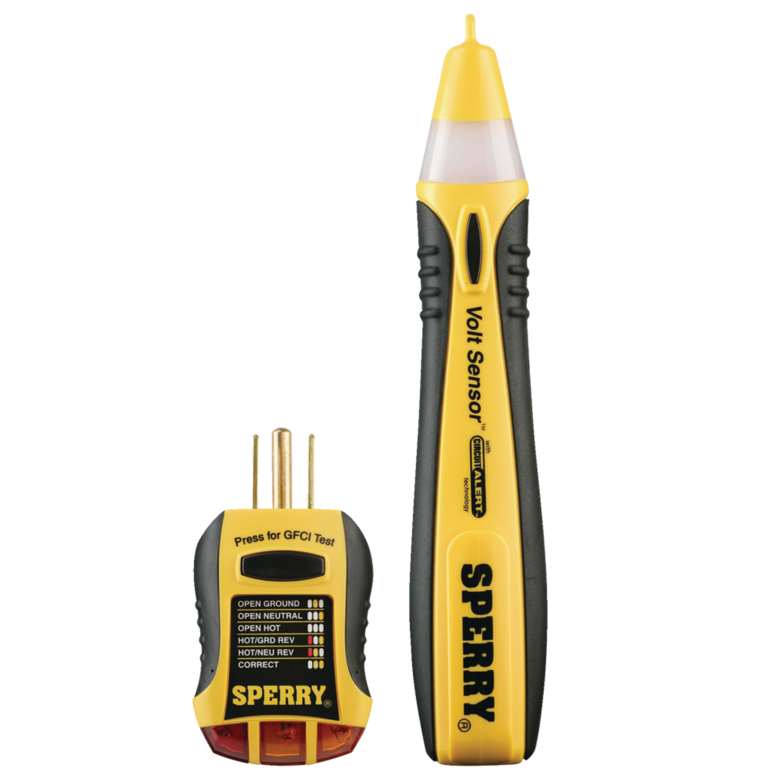 Sperry STK001 NonContact Electrical Voltage Tester Kit, Yellow, 2pc Canadian Tire