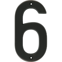 Hillman Black Metal Floating House Number Number 6 6 in Canadian Tire