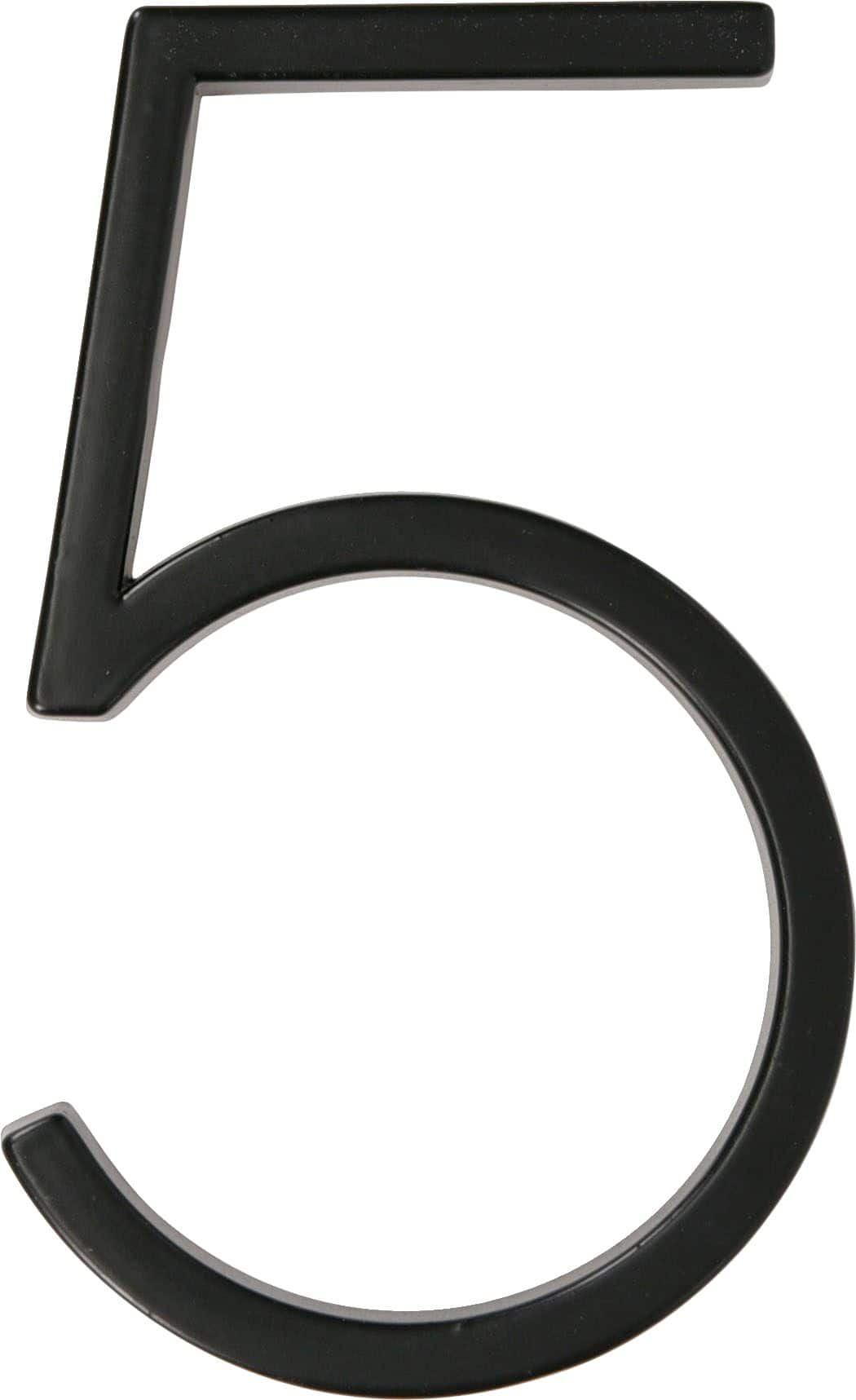 Hillman Black Metal Floating House Number, Number 5, 6-in | Canadian Tire