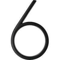 Hillman Black Plastic House Number Number 6 6 in Canadian Tire