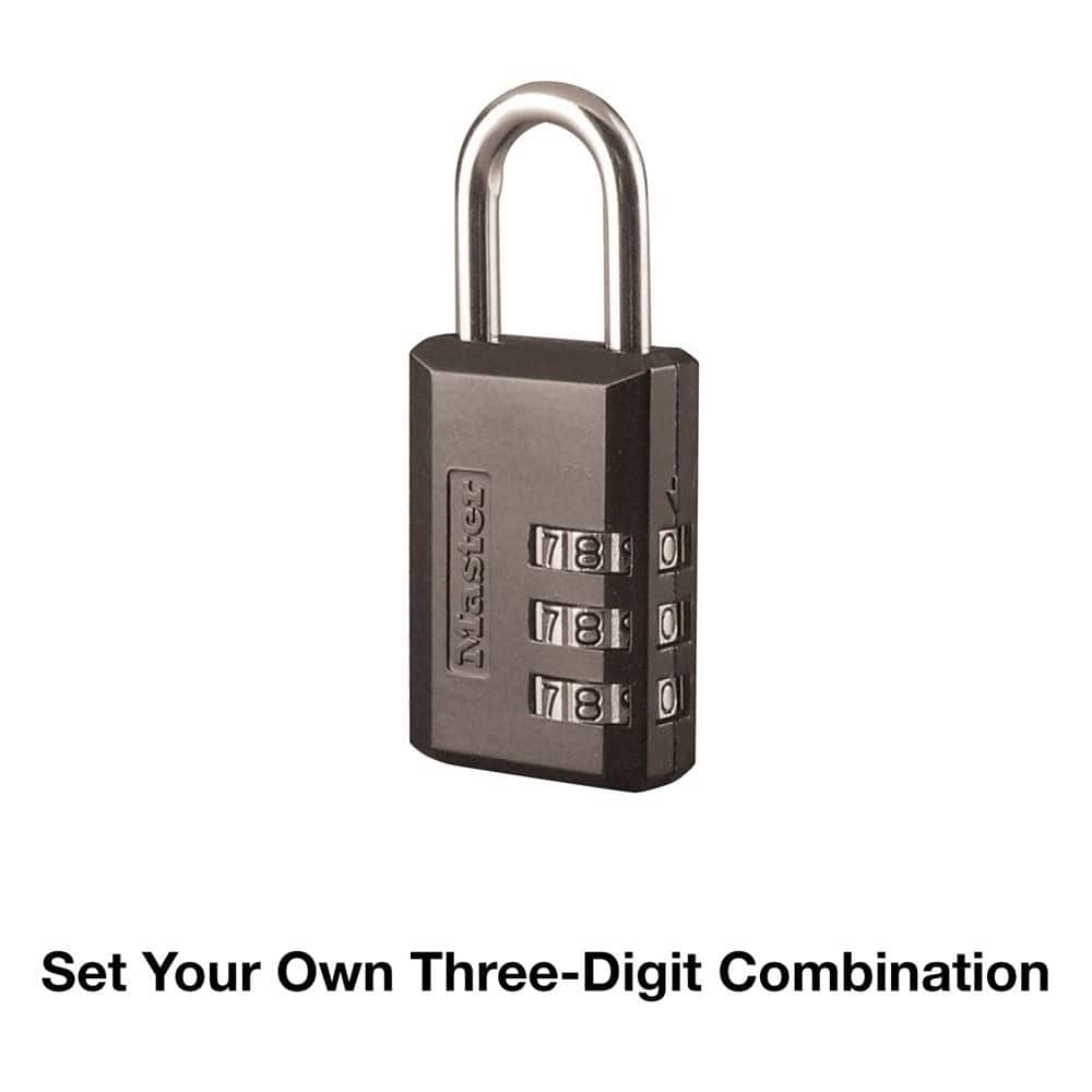 Master lock 3 dial on sale combination