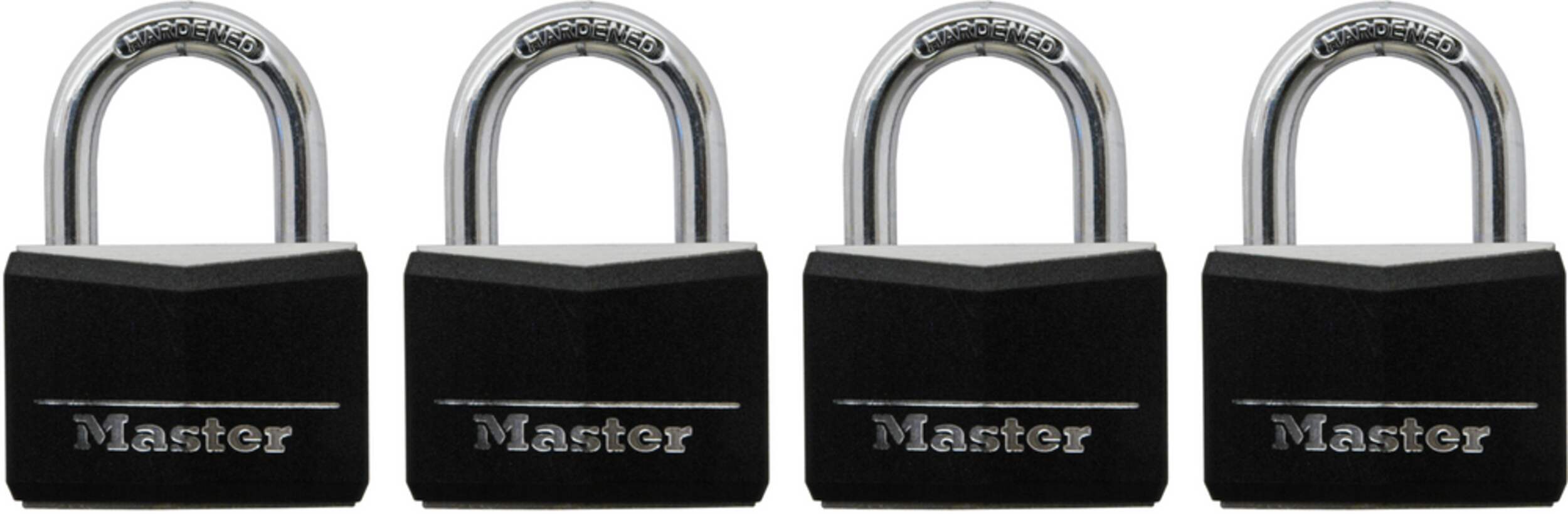 Master Lock 40mmWide VinylCovered Solid Body Keyed Padlocks with 22mm