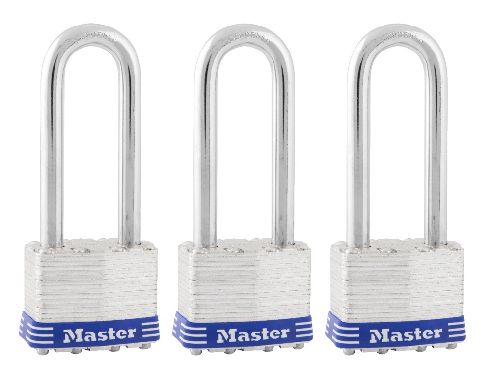 Master Lock 44mmWide Laminated Steel Keyed Padlock with 64mm Shackles