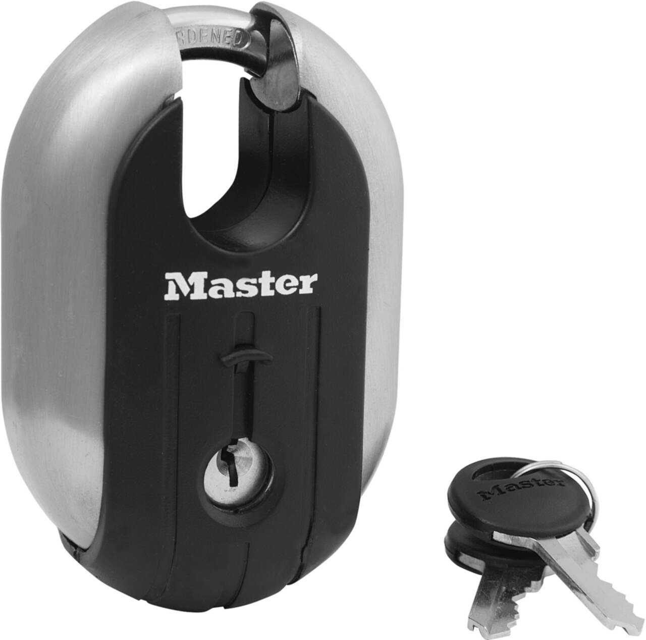 Master Lock 79mm-Wide Resettable Combination Portable Push Button Padlock  Box, Silver/Black