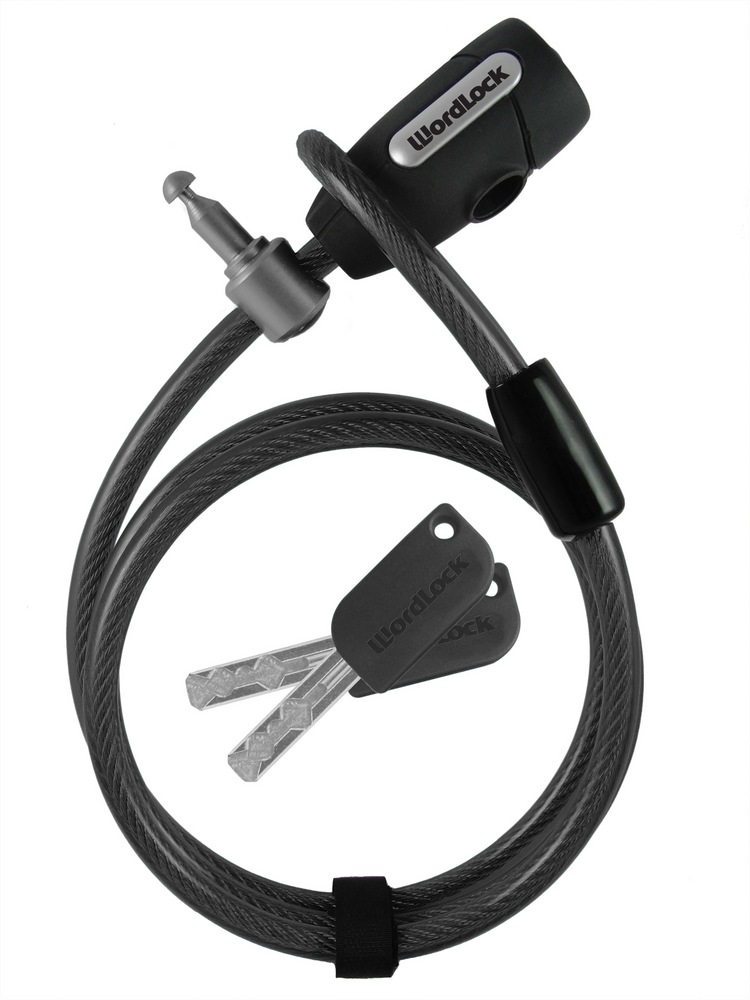 Câble Antivol Master Lock Python 8418D à Clé - 1,8 M - Noir