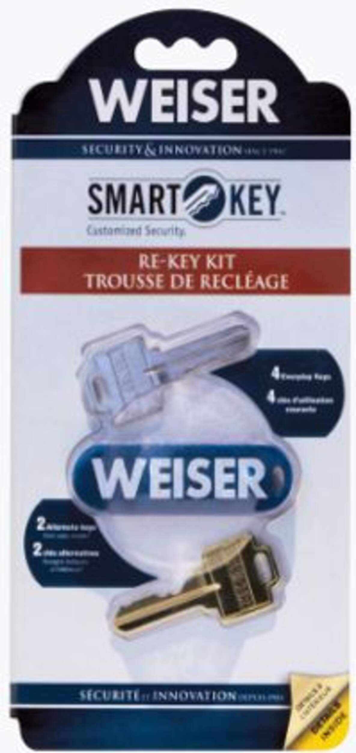 Weiser SmartKey DIY Re-Keying Kit for Weiser Locks Front_Flat