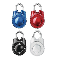 Master Lock Speed-Dial Padlock, Assorted Colours Front_Flat