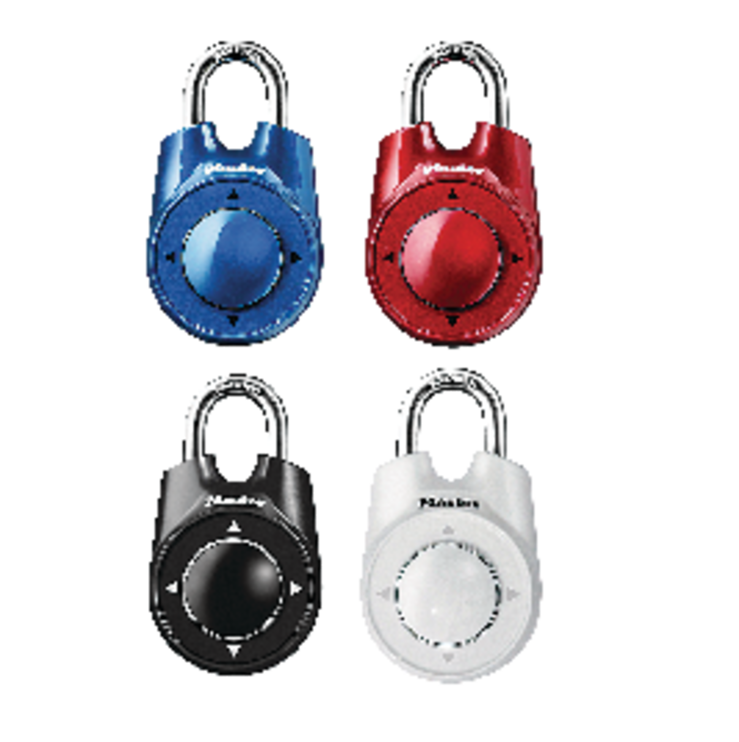 Master Lock Speed-Dial Padlock, Assorted Colours Front_Flat