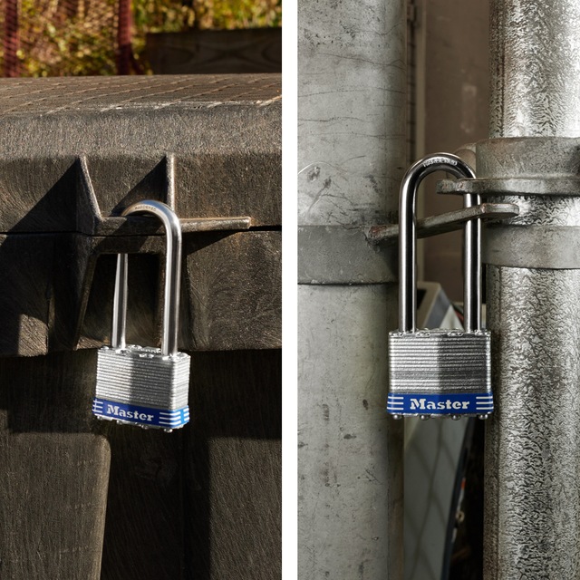 Master Lock 40mmWide Laminated Steel Keyed Padlocks with 38mm Shackles