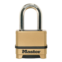 Master Lock 51mm-Wide Resettable Combination Magnum Padlock with 38mm Shackles, Zinc Body