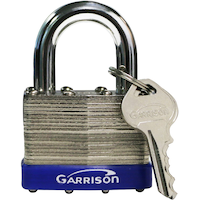 Garrison 50mm Laminated Steel Padlock Front_Flat