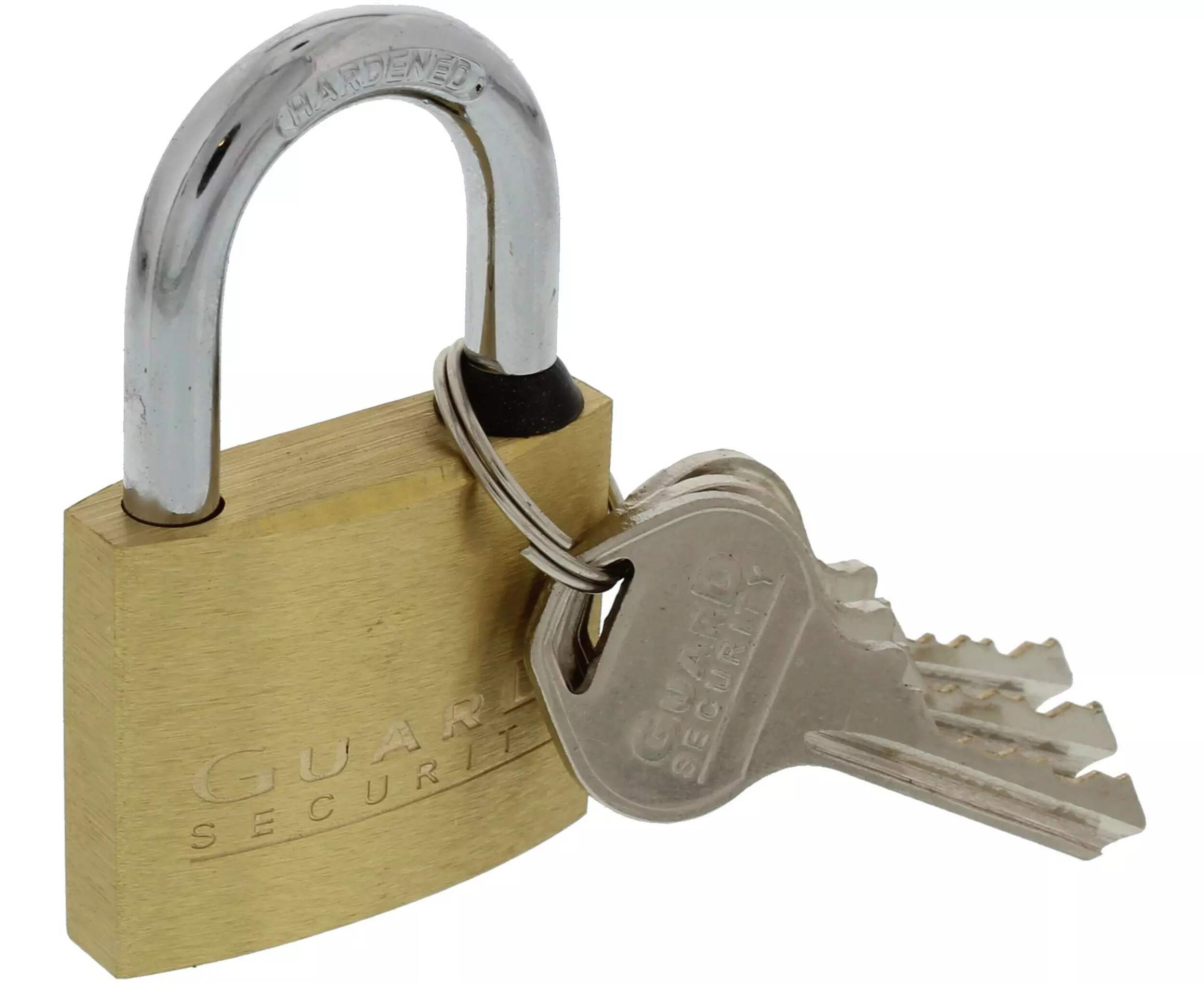 Garrison Brass Padlock, 40-mm Front_Angled_Right