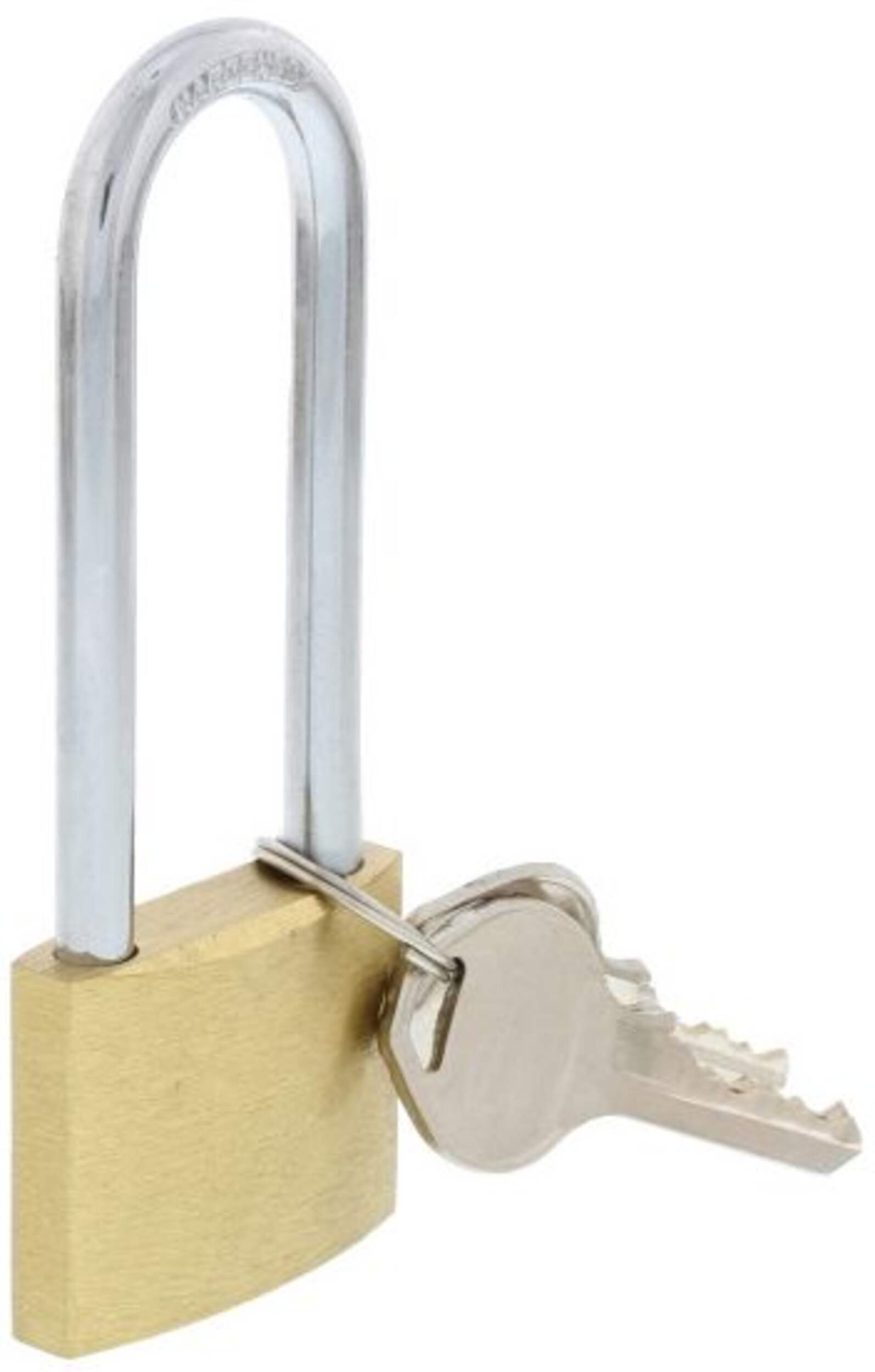 Garrison 40mm-Wide Keyed Padlock with 38mm Shackles, Brass Front_Angled_Right