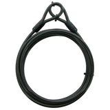 Câble à boucles en acier flexible Garrison, noir, 14 pi Overhead_Flat