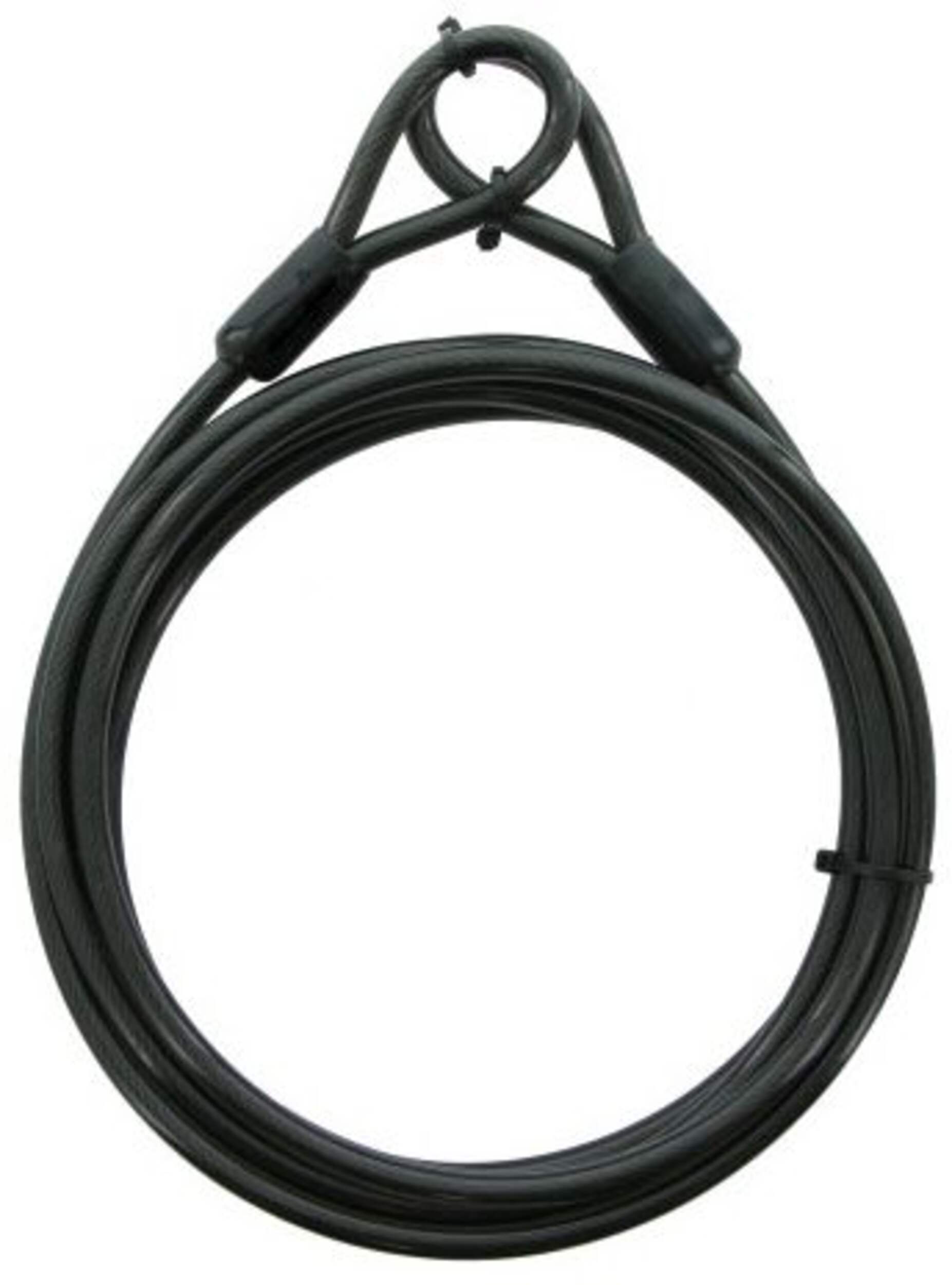 Câble à boucles en acier flexible Garrison, noir, 14 pi Overhead_Flat
