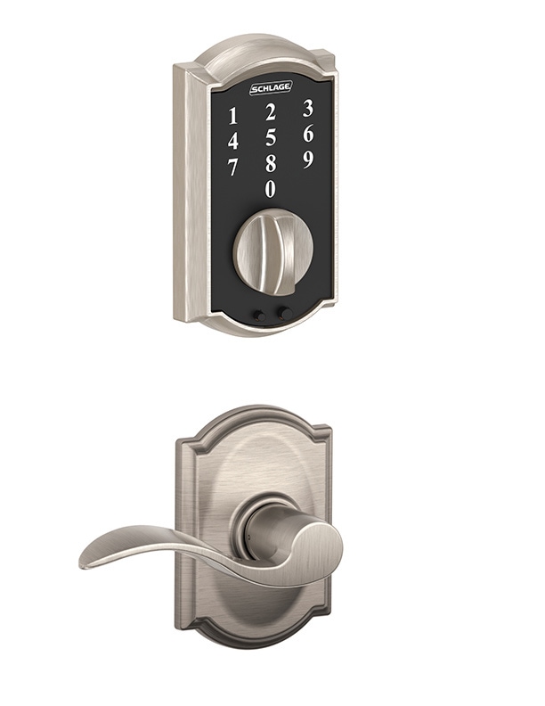Schlage Electronic Touch Lever Lock, Satin Nickel Canadian Tire