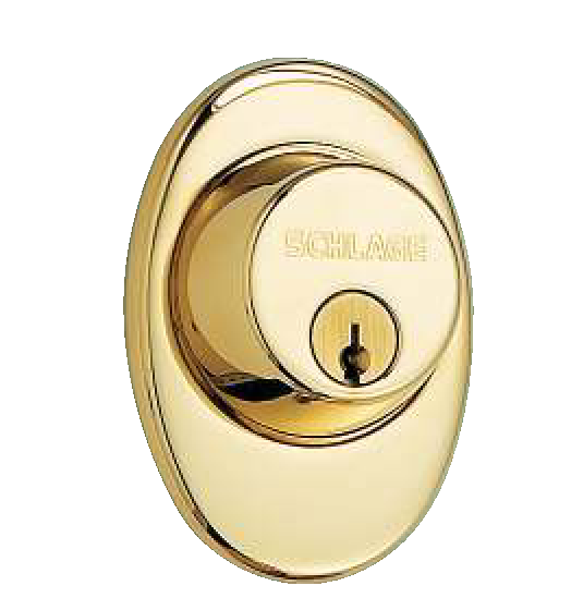 Schlage Plymouth HandleGrip Handle Set, Door knob & Deadbolt Lock Set