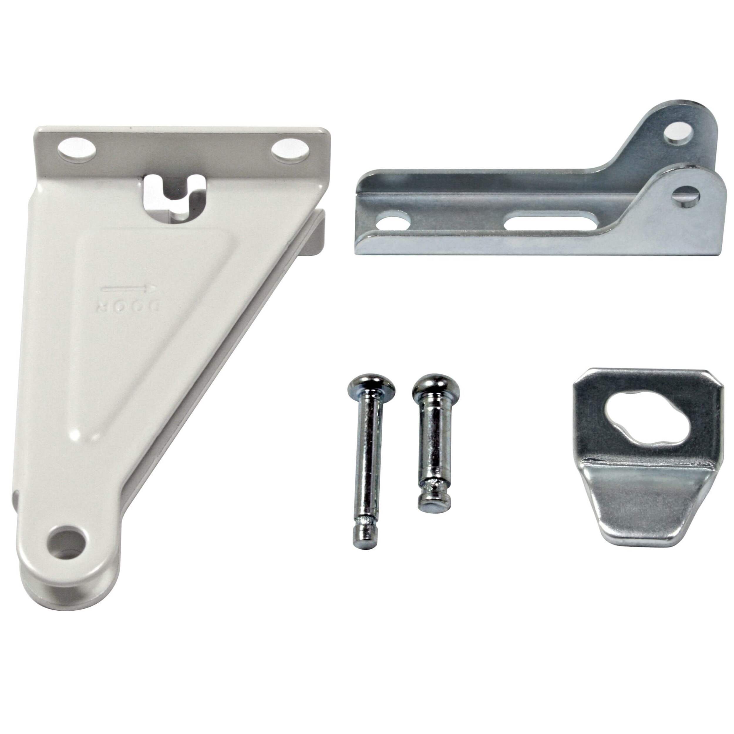 Nécessaire de réparation de contre-porte Ideal Security, blanc Front_Flat