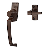 Ideal Security Classic Storm Door Push Button Handle Set, Assorted Colours Front_Angled_Left