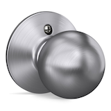 Poignée de couloir et garde-robe Schlage Orbit, garantie à vie, chrome satiné Front_Three_Fourths_Angled_Right