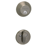 Single Cylinder Deadbolt, Antique Pewter Finish