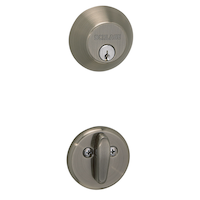 Single Cylinder Deadbolt, Antique Pewter Finish