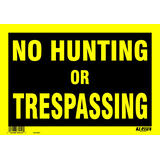 Klassen No Hunting/Trespassing Sign, 8 x 12-in