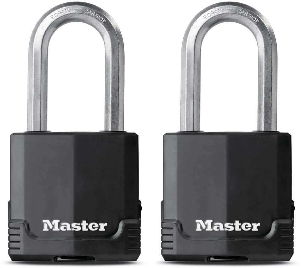 Master Lock 54mm Wide Laminated Magnum Covered Steel Keyed Padlocks   Master Lock Magnum Covered Laminated Padlock 2in 2pk  19b1b040 1f6c 40bf B01b 9e140432d6bf 