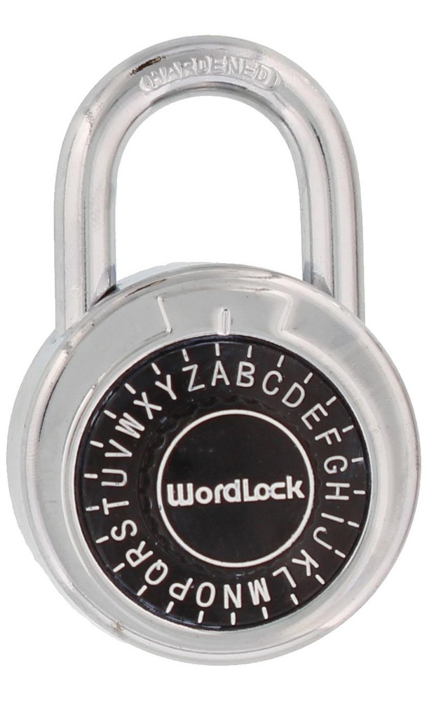 Wordlock Preset Dial Classic Padlock, Silver