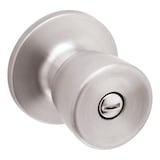 Garrison Privacy Tulip Door Knob Lock Set, Stainless Steel Front_Angled_Right
