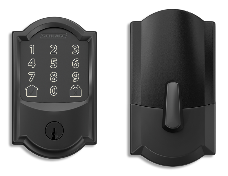 Schlage Encode Camelot Electronic Smart Touch-Screen Keypad Deadbolt Door  Lock, Matte Black Canadian Tire