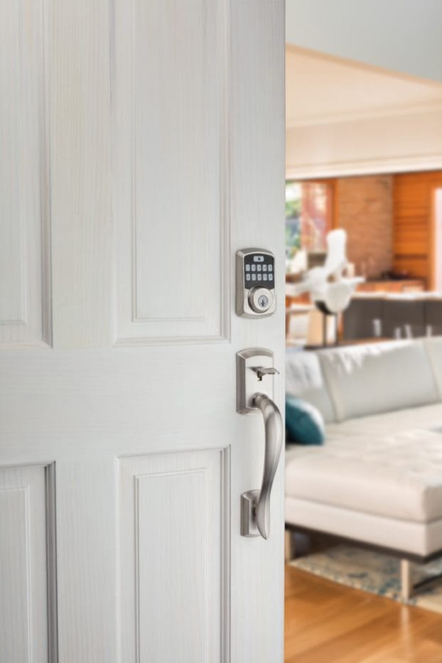 Weiser Aura Bluetooth Keypad Smart Lock, Satin Nickel Canadian Tire