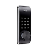 Alfred DB2-B Electronic Smart Touch-Screen Keypad Deadbolt Door Lock, Black Front_Three_Fourths_Angled_Right