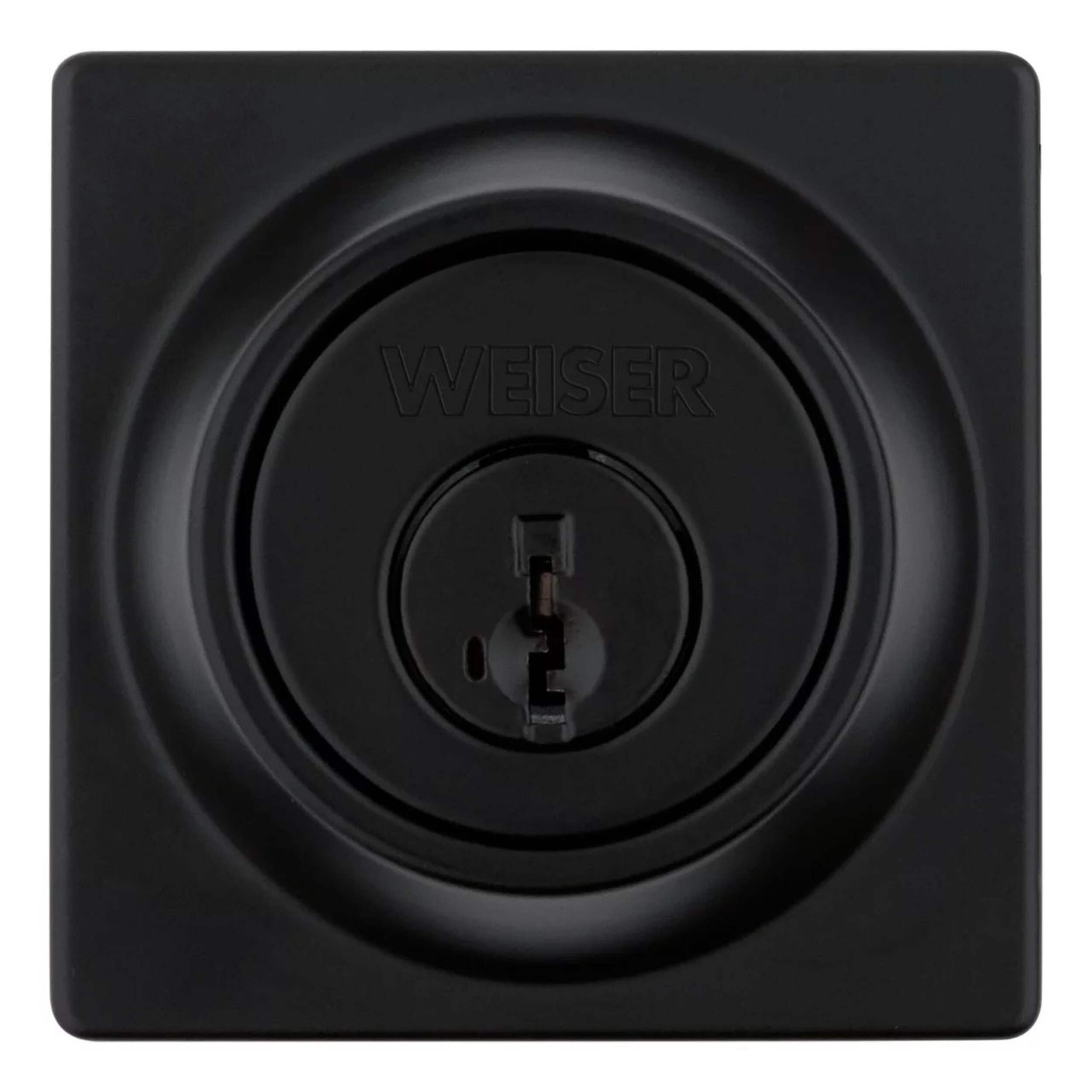 Weiser Elements Square Deadbolt Door Lock, Matte Black Canadian Tire