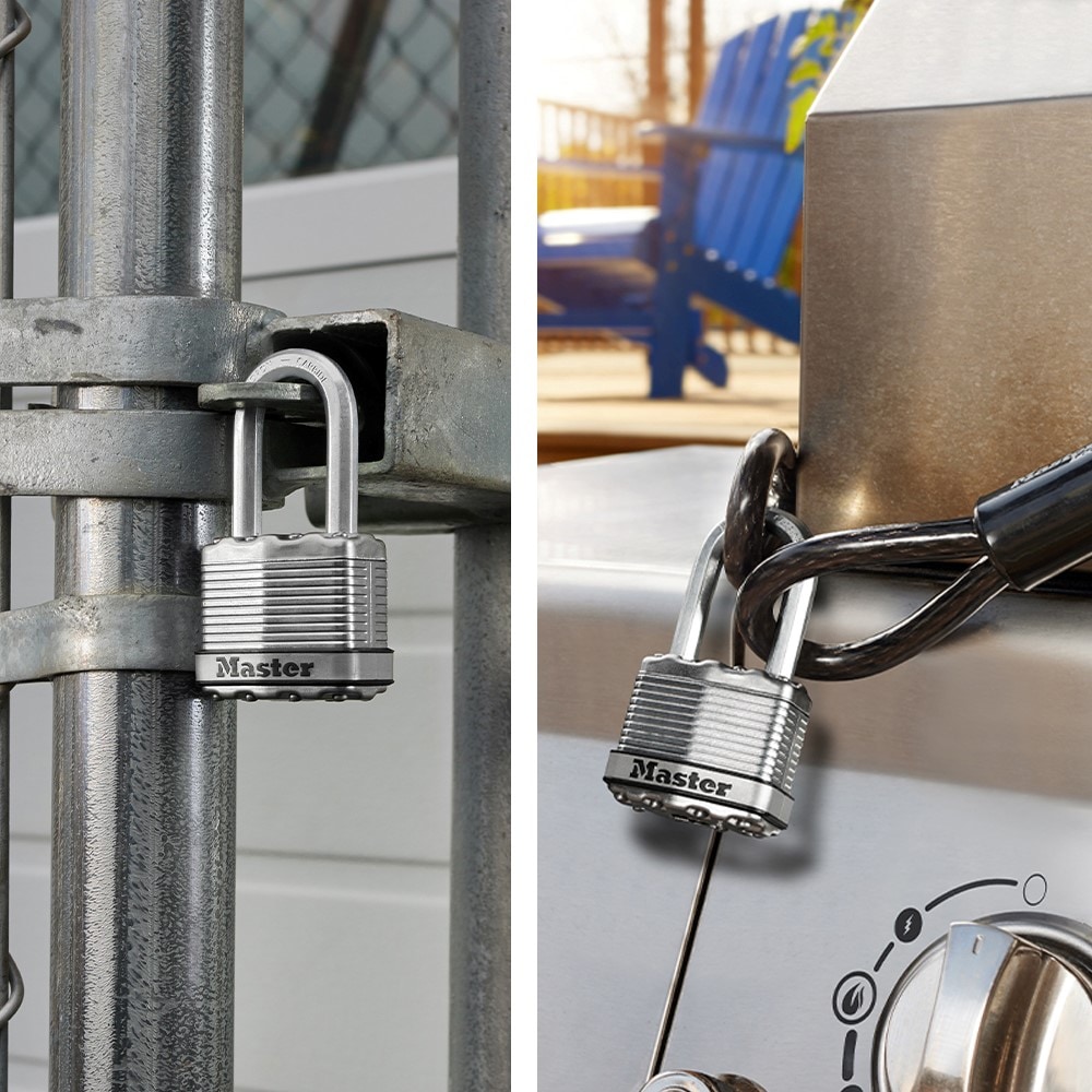 Master Lock 44mmWide Laminated Magnum Steel Keyed Padlocks with 38mm