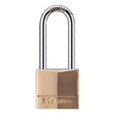 Master Lock Solid Body Brass Padlock Front_Flat