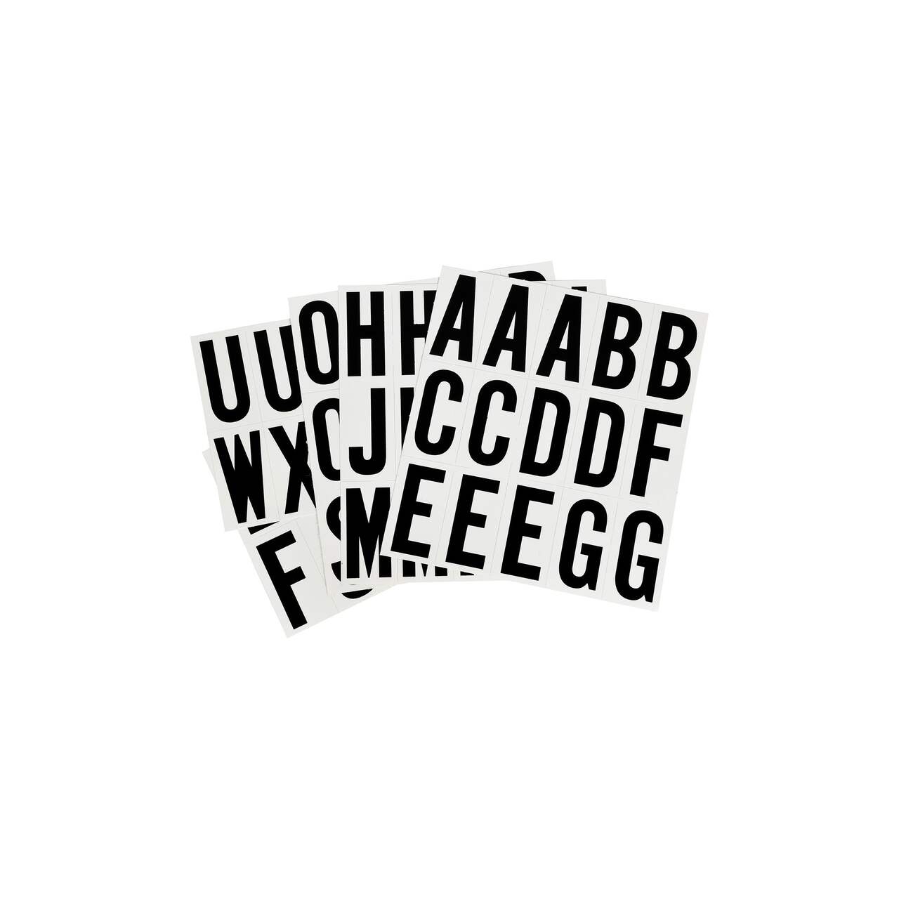 Big Font Alphabet Letter Stickers Large Caps, 82-Piece, 3-Inch