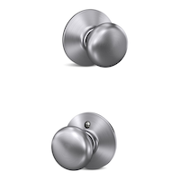 Plymouth Satin Chrome Light Commercial Passage Interior Door Knob Rated AAA Composite_or_Mixed