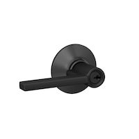 Schlage Keyed Entry Latitude Knob, Matte Black Front_Three_Fourths_Angled_Right