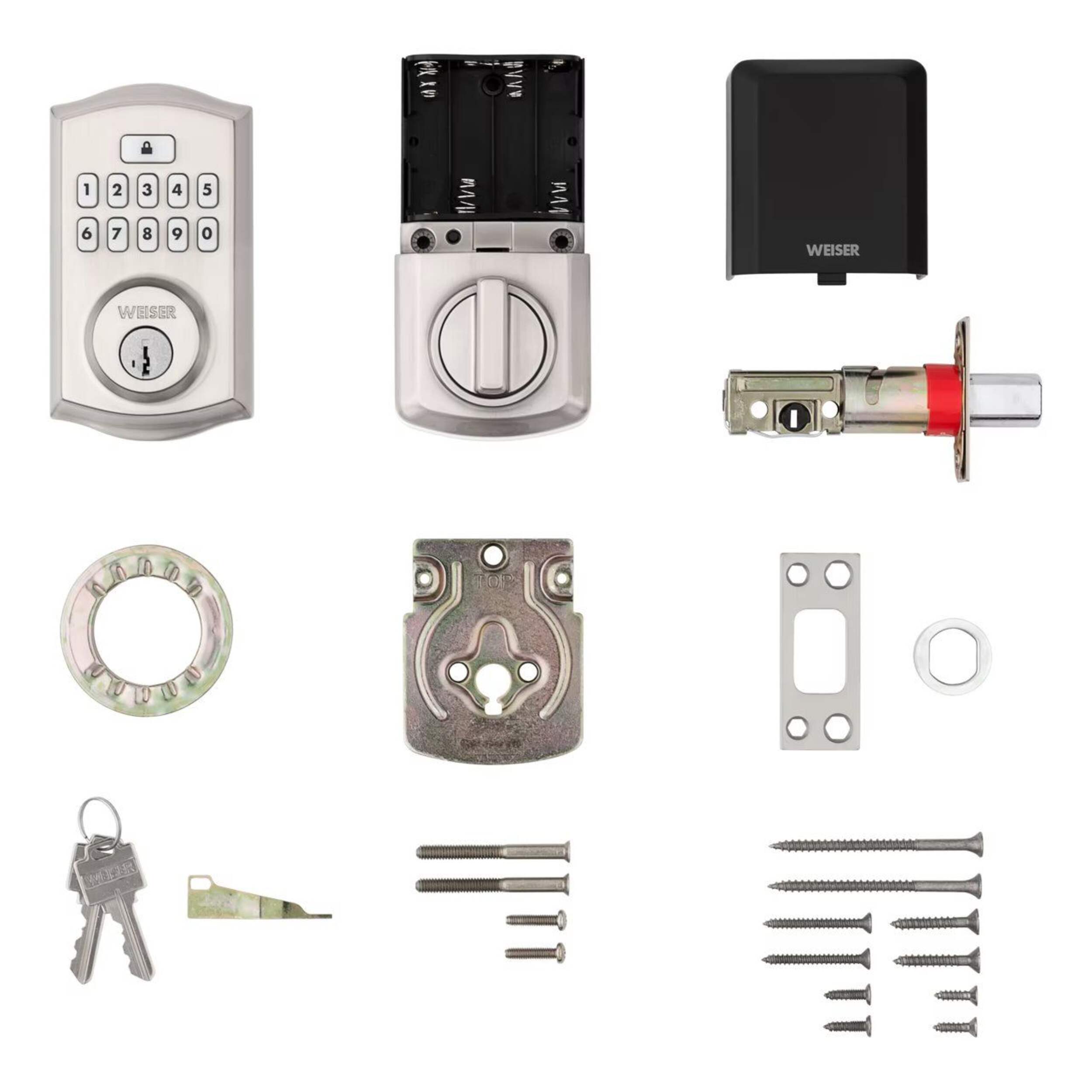 Weiser Smartcode Traditional Keypad Electronic Deadbolt Door Lock