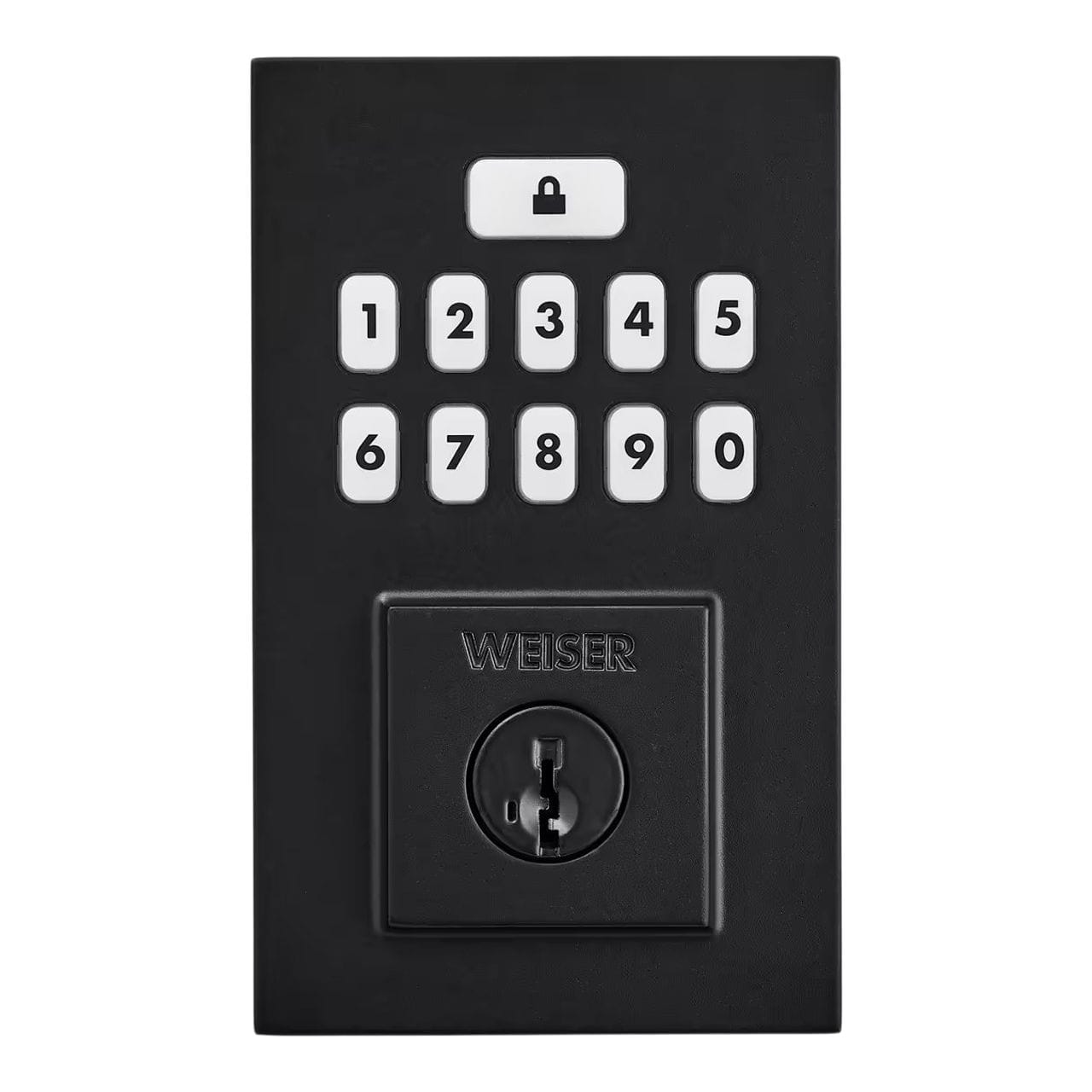 Weiser Smartcode Contemporary Keypad Electronic Deadbolt Door Lock ...