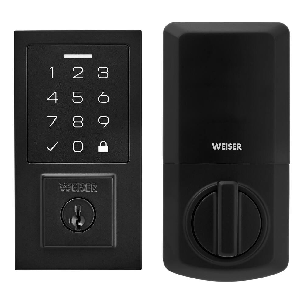 Weiser Smartcode Contemporary Touchpad Electronic Deadbolt Door Lock ...